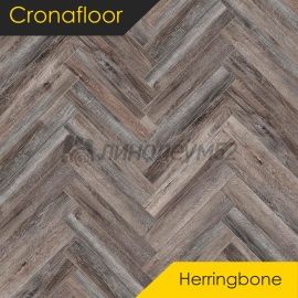 CRONAFLOOR - HERRINGBONE / 640*128*4.5 - Cronafloor Кварцвинил - HERRINGBONE / ДУБ РЕЙМС