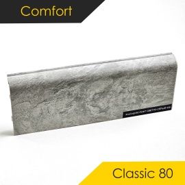 Плинтус - CLASSIC 80 / Comfort - Comfort Плинтус COMFORT CLASSIC 80 - ЛОФТ СВЕТЛО-СЕРЫЙ 438 / ПВХ